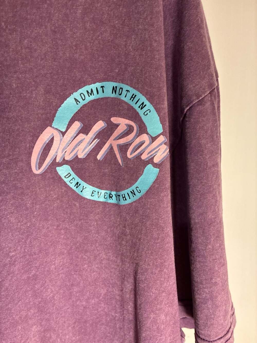 Old Row Circle Logo Pocket Tee - Dusty Purple